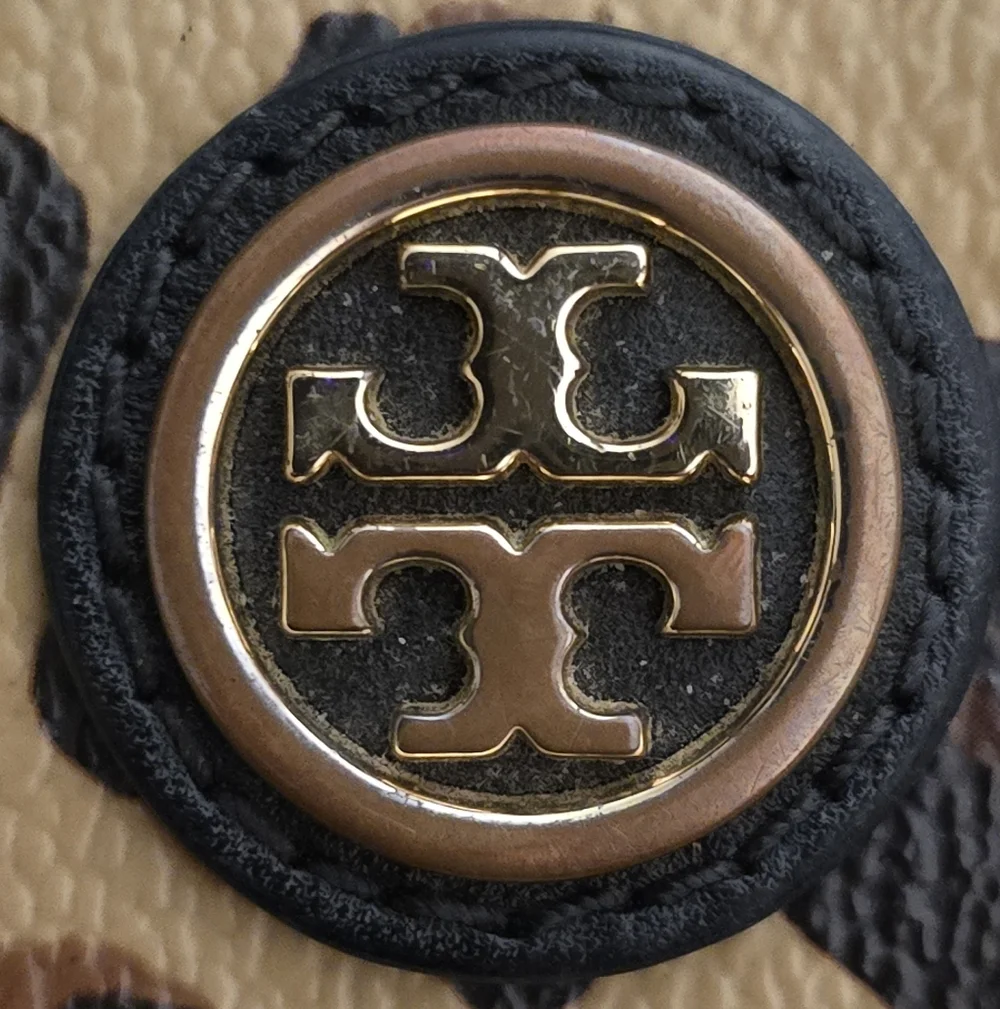 Tory Burch Kerrington Ocelot Print Zip Around Wallet — EUC